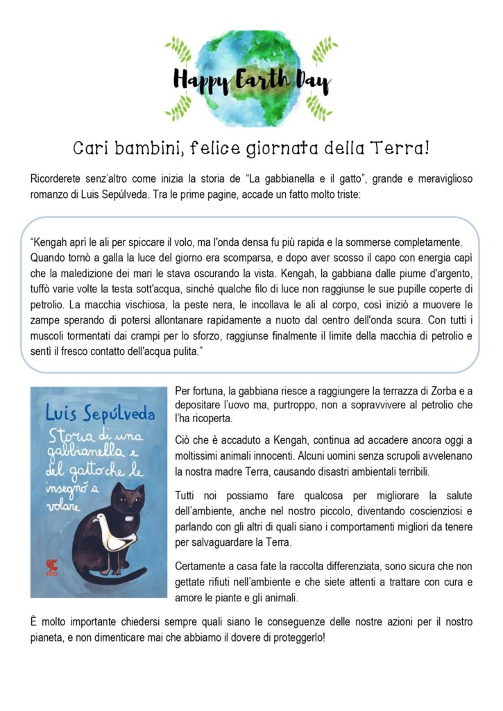 Una lezione che ci ricorda di rispettare l'ambiente tratta da La  gabbianella e il gatto - Radio Bruno