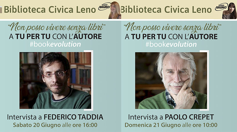 Non posso vivere senza libri”: Federico Taddia e Paolo Crepet - Radio Bruno