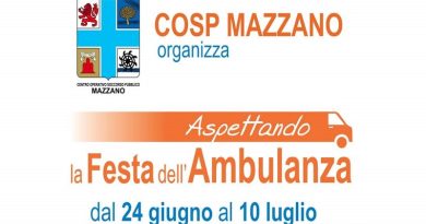 Dal 24 giugno al 10 luglio, Cosp Mazzano organizza “Aspettando … la Festa dell’Ambulanza”