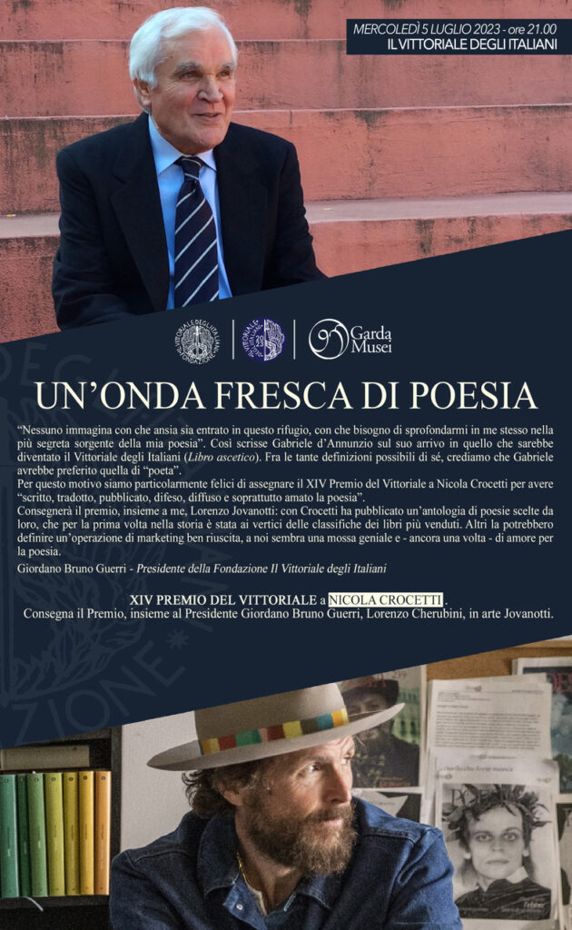 A Nicola Crocetti il XIV Premio del Vittoriale