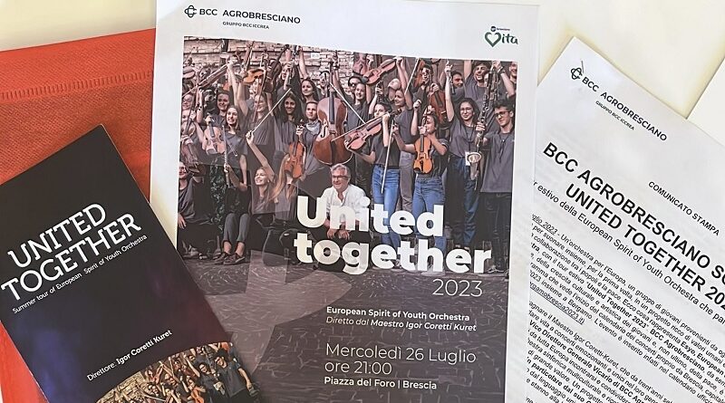 BCC Agrobresciano sostiene United Together 2023. Il debutto dell'Orchesta il 26 luglio in piazza del Foro