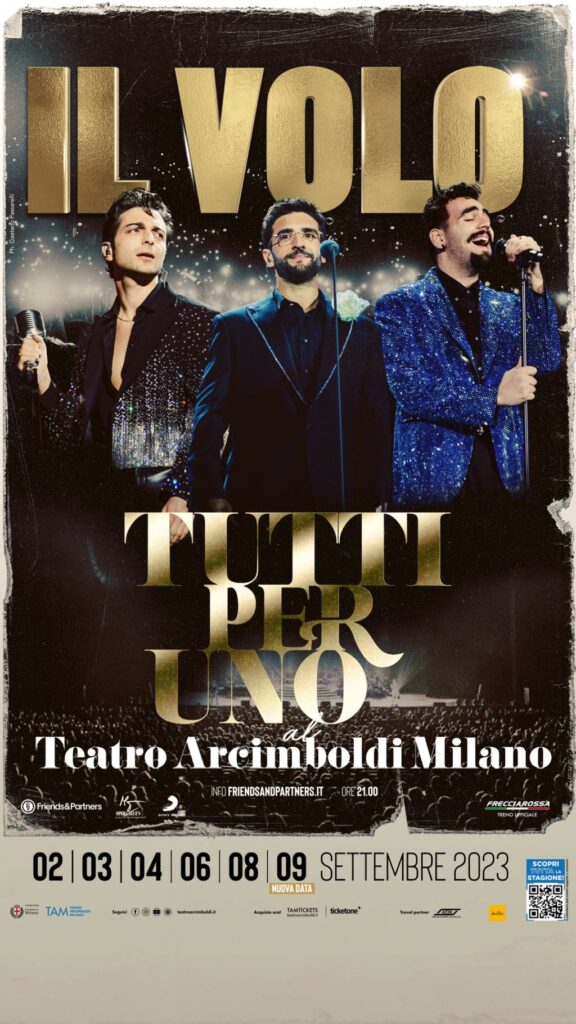 Con "Tutti per uno" il volo aggiunge una nuova data. Appuntamento il 9 settembre al Teatro Arcimboldi