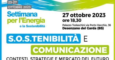 S.O.S.Tenibilità e comunicazione: contesti, strategie a mercato del futuro. Appuntamento a Desenzano il 27 ottobre