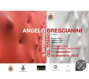 Angelo Bresciani, l’artista palazzolese espone la sua arte alla Pinacoteca Bellini di Sarnico