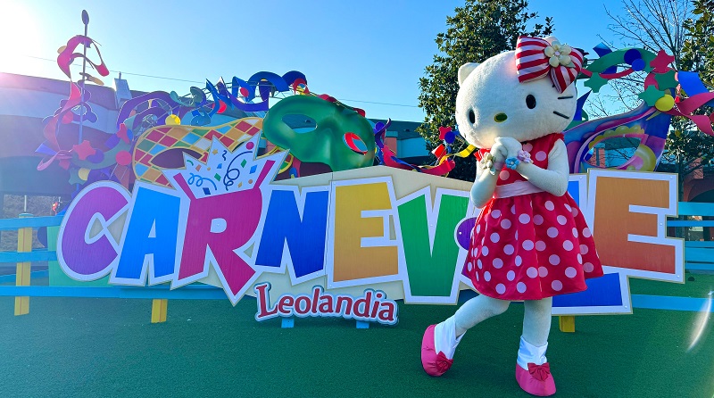 Leolandia apre la stagione 2024 con un fantastico party di carnavale insieme ad Hello Kitty!