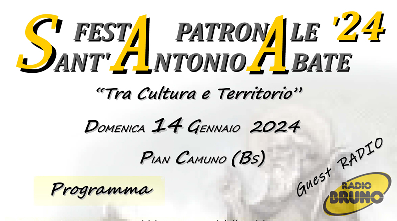 Sant'Antonio Abate, tra cultura e territorio. Grande appuntamento con la Festa Patronale del 24 gennaio