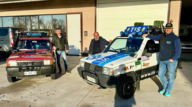 Bendotti-Tonella e Milesi-Gualini, parte la spedizione per il Panda Raid per la 3B Racing