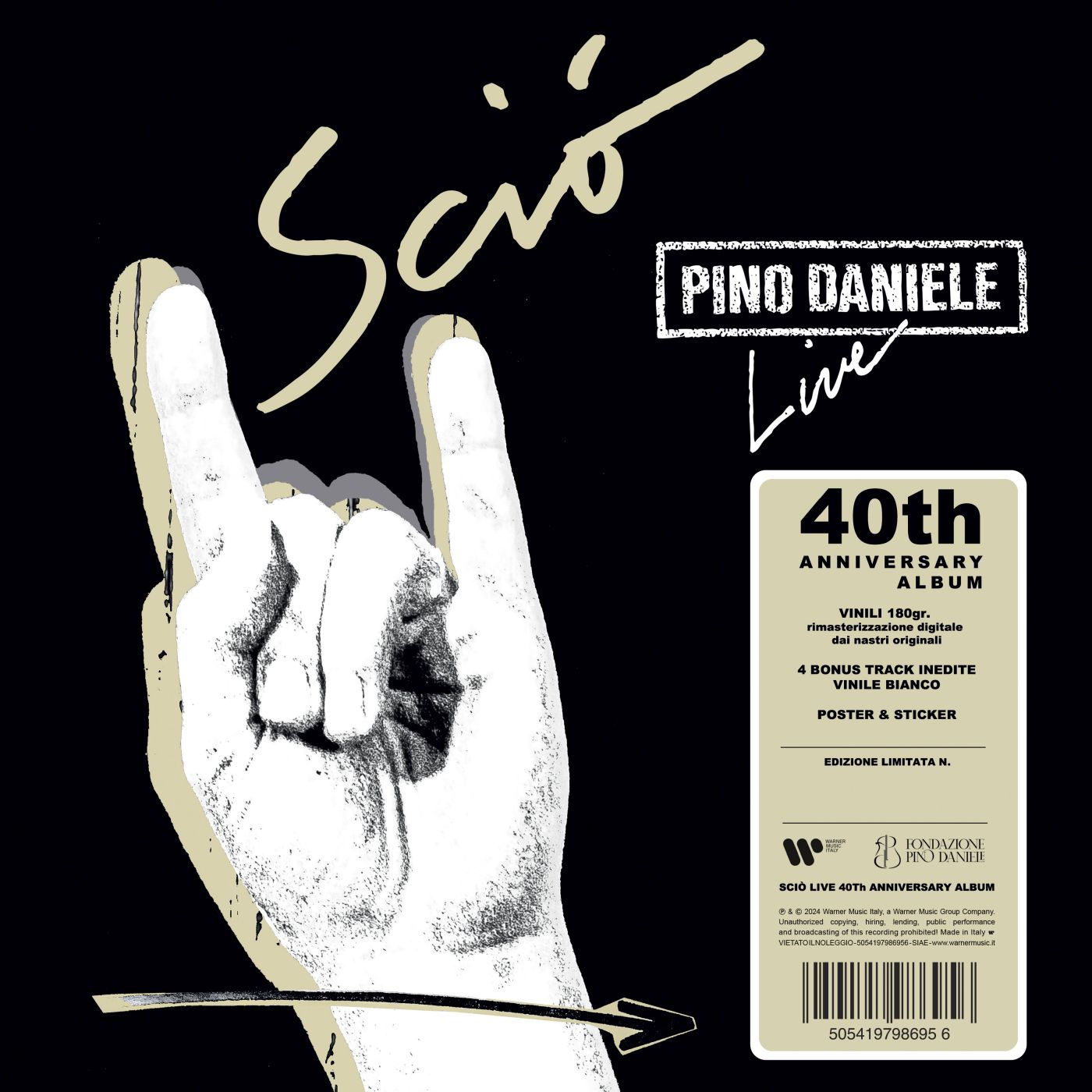 Pino Daniele Day, nel giorno del suo compleanno la Warner Music Italy omaggia l'artista con un doppio vinile in edizione limitata