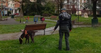 Unità cinofila antiveleno: la polizia polizia provinciale è intervenuta in alcuni parchi del Comune di Brescia