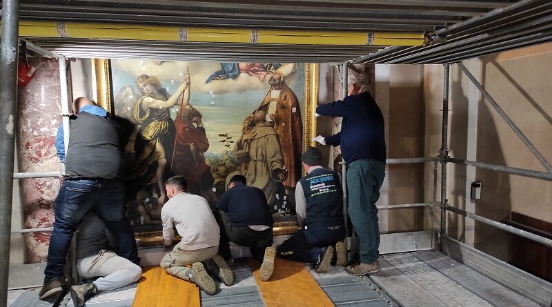 Giovani Imprenditori: avviato nei giorni scorsi il restauro dell’opera del Moretto nella chiesa dei santi Nazaro e Celso a Brescia