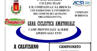 Domenica 28 Aprile a Calvisano Gara Ciclistica Amatoriale