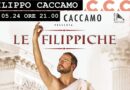 Il 10 maggio a Brescia: Le Filippiche, il nuovo spettacolo teatrale di Filippo Caccamo
