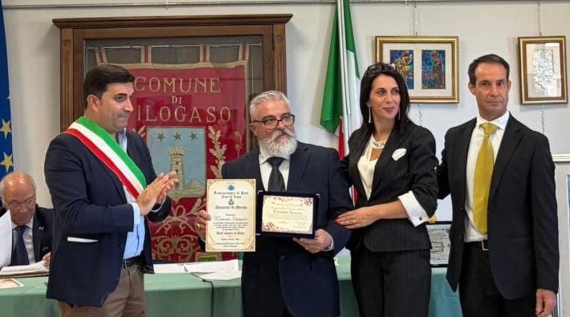 Da Gussago alla Biennale di Filogaso, Massimo Spagna nominato “Ambasciatore di Pace”